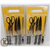 Image 1 : 2 PACKS OF 7 PIECE KNIFE SETS.