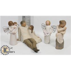 LOT OF 4 WILLOW TREE FIGURES:  "ANGEL'S