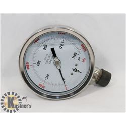 ELITE 400 0-1500 PSI 4" PRESSURE GAUGE