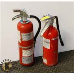 LOT OF 2 X 5LBS CHARGED FIRE EXTINGUISHERS