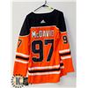 Image 1 : NEW LARGE OILERS HOME JERSEY ORANGE #97 MCDAVID.