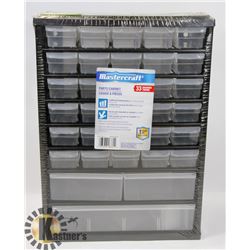 NEW MASTERCRAFT 33 DRAWER PARTS CABINET