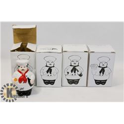 LOT OF 4 VINTAGE READER'S DIGEST SALT & PEPPER