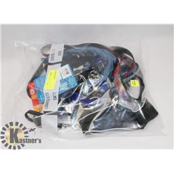 BAG OF DOG COLLARS AND/ OR LEASHES