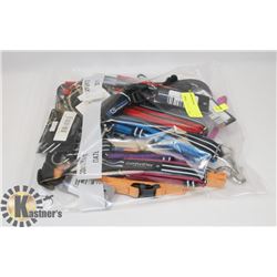 BAG OF DOG COLLARS AND/ OR LEASHES