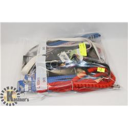 BAG OF DOG COLLARS AND/ OR LEASHES