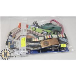 BAG OF DOG COLLARS AND/ OR LEASHES