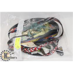 BAG OF DOG COLLARS AND/ OR LEASHES