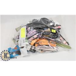 BAG OF DOG COLLARS AND/ OR LEASHES
