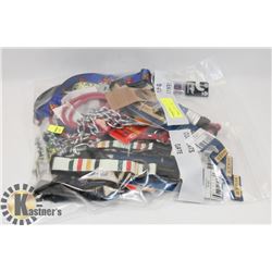 BAG OF DOG COLLARS AND/ OR LEASHES