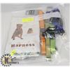 BAG OF DOG COLLARS AND/ OR LEASHES