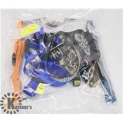 BAG OF DOG COLLARS AND/ OR LEASHES