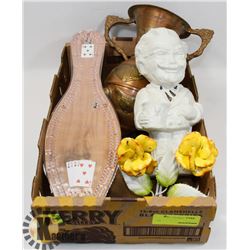 ESTATE FLAT OF COLLECTIBLES INCLUDING COL. SANDERS