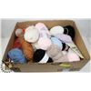 BOX OF ASSORTED YARN