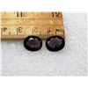 Image 1 : 13)  LOT OF 2 MATCHED OVAL AMETHYST