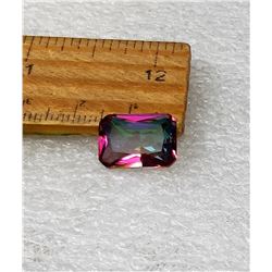 11)  EMERALD CUT NATURAL MYSTIC