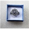 Image 1 : 22)  SILVER TONE WITH CLEAR CZ AND