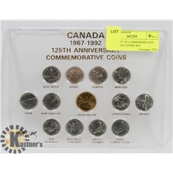 CANADIAN 125 COMMEMORATIVE QUARTER & LOONIE SET