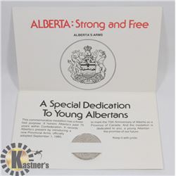 ALBERTA 75 COMMEMORATIVE MEDALLION
