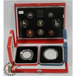 1990 UK SEALED COIN SET, 1998 PROOF CASED SILVER