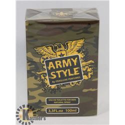 ARMY STYLE 3.3 FL. OZ. CAMO EAU DE TOILETTE FRANCE