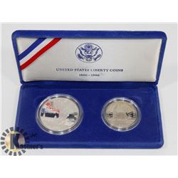 1986 SILVER USA LIBERTY COINS