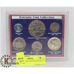 USA PATRIOTIC OIN COLLECTION 1943 - 1976