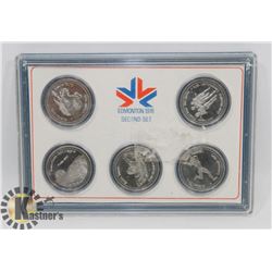 EDMONTON COMMONWEALTH GAMES 1978, 5 MEDALLIONS