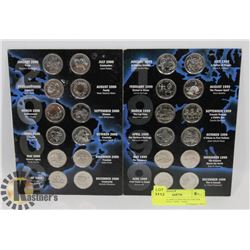 CANADIAN MILLENNIUM QUARTER COLLECTION. 1999 - 2000