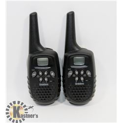 A PAIR OF UNIDEN WALKIE TALKIES