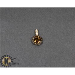 #137-GENUINE SMOKEY QUARTZ PENDANT