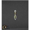 Image 1 : #123-GENUINE GREEN PERIDOT & CZ PENDANT