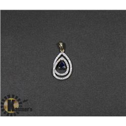 #144-GENUINE BLUE SAPPHIRE PENDANT