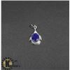 Image 1 : # 40-BLUE SAPPHIRE PENDANT