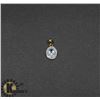 Image 1 : #151-GENUINE SKY BLUE TOPAZ & CZ PENDANT