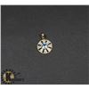 Image 1 : #152-GENUINE SKY BLUE TOPAZ & CZ PENDANT