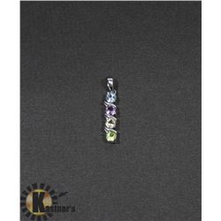 #175-BLUE TOPAZ,AMETHYST,CITRINE/PENDANT