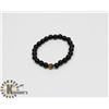 Image 1 : # 29-NATURAL BLACK AGATE TIGER EYE BEAD BRACELET