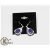 Image 1 : # 41-BLUE SAPPHIRE DANGLING EARRINGS
