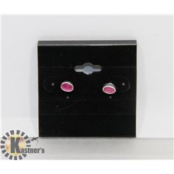 # 11-GENUINE RED RUBY STUD EARRINGS