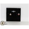 Image 1 : # 4-GENUINE RED GARNET STUD EARRINGS
