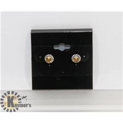 # 23-YELLOW CUBIC ZIRCONIA STUD EARRINGS