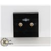 Image 1 : # 23-YELLOW CUBIC ZIRCONIA STUD EARRINGS