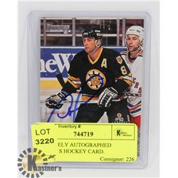 CAM NEELY AUTOGRAPHED DONRUSS HOCKEY CARD.