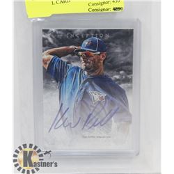 KEVIN PILLAR BLUE JAYS SIGNED BASEBALL CARD