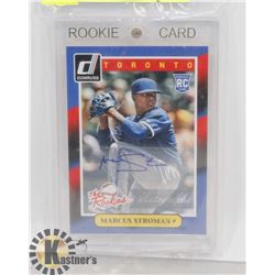 MARCUS STROMAN AUTOGRAPHED BLUE JAYS ROOKIE CARD