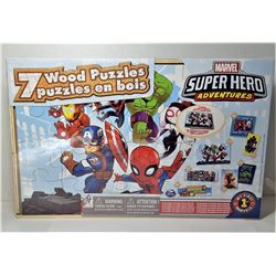 2)  FACTORY SEALED 7 WOOD MARVEL SUPER