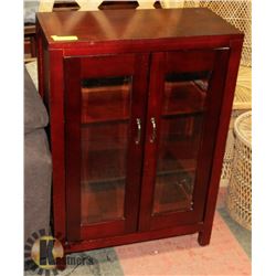SOLID WOOD ROSEWOOD 2-DOOR CABINET