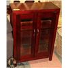 Image 1 : SOLID WOOD ROSEWOOD 2-DOOR CABINET