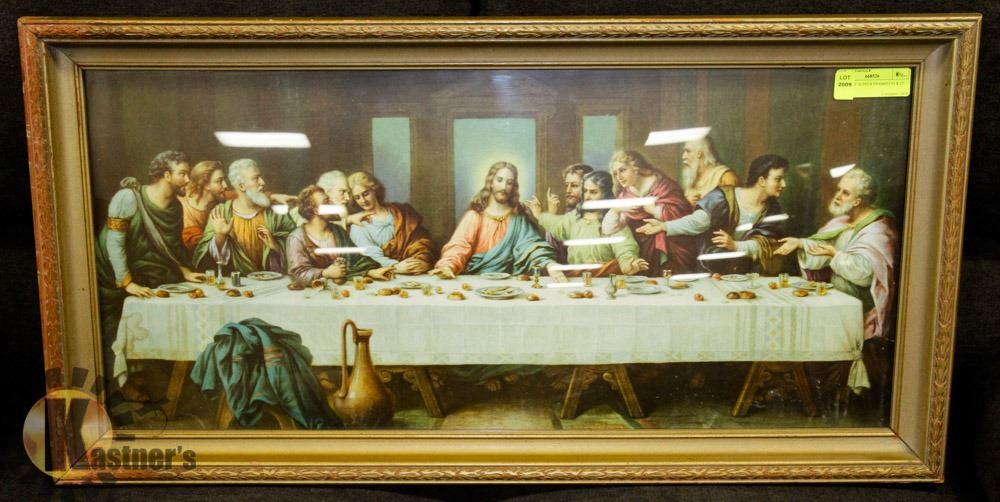 THE LAST SUPPER FRAMED 33 X 17